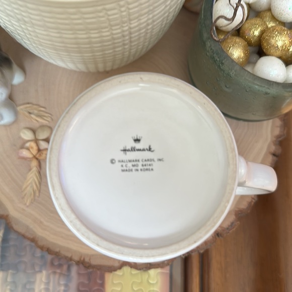 Hallmark Cards VTG Friend Mug with lid/coaster Fruit and  Flower pattern - Picture 6 of 7